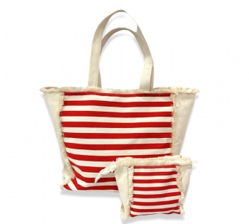 canvas beach bag