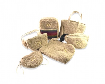 Teddy velvet bag set