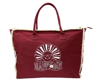 canvas beach bag