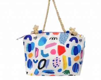 Recycled canvas beach bag