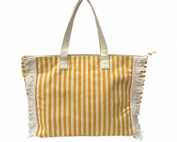 Recycled canvas beach bag