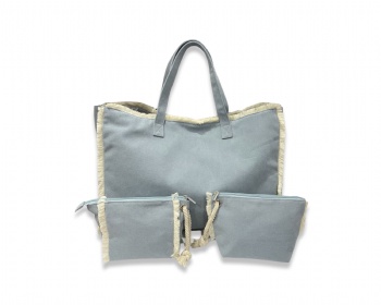 canvas beach bag