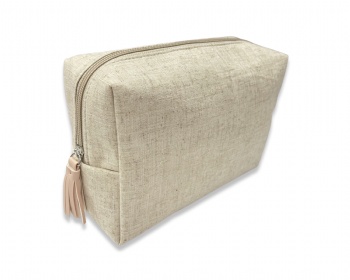 Nature linen cosmetic bag