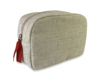 Nature linen cosmetic bag